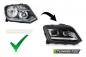 Preview: LED Upgrade Design Scheinwerfer Set passend für VW Amarok 09-16 schwarz/chrom