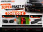 Preview: Voll-LED-Tagfahrlicht-Scheinwerfer-Set mit Welcome Funktion + Voll-LED-Lightbar-Design-Rückleuchten-Set + dynamischem LED-Blinker passend für VW T6 15-19 (Heckklappe/Halogen)