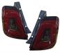 Preview: VOLL LED Upgrade Design Rückleuchten Set für Fiat 500 15-24 rot/rauch