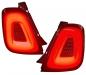 Preview: VOLL LED Upgrade Design Rückleuchten Set für Fiat 500 15-24 schwarz/rauch
