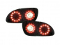 Preview: LED Upgrade Design Rückleuchten für Seat Leon 1M 99-04 schwarz/rauch