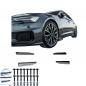 Preview: Upgrade Design Seitenschweller Set passend für Audi A6 C8 / S6 19+ Hochglanz schwarz