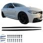 Preview: Upgrade Sport Design Seitenschweller Set passend für BMW 3er F30 Limousine 12-18 Hochglanz schwarz