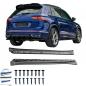 Preview: Upgrade Sport Design Seitenschweller Set passend für VW Tiguan MK2 Facelift 20+ Hochglanz schwarz