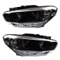 Preview: VOLL LED Tagfahrlicht Angel Eyes Scheinwerfer für BMW 1er F20/F21 LCI (Facelift) 15-19 schwarz