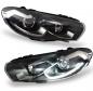 Preview: VOLL LED Tagfahrlicht Scheinwerfer Set für VW Scirocco III (3) 08-14 "complete Black"