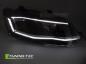 Preview: VOLL LED Upgrade Tagfahrlicht Scheinwerfer Set für VW Polo 6R / 6C 09-17 schwarz/chrom mit dyn. Blinker