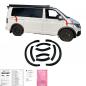 Preview: "Upgrade-Bus" Radlaufabdeckung / Radlaufverbreiterung Set für VW T6.1 Transporter / Caravelle / Multivan 19-23 schwarz / matt mit ABE