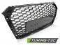 Preview: Upgrade "Plus" Sportgrill / Kühlergrill für Audi A4 B9 (8W) 15-19 Hochglanz schwarz in Wabendesign