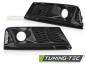Preview: Upgrade "Plus" Nebelscheinwerferblenden / Lufteinlassblenden für Audi A4 B9 (8W) 15-19 Hochglanz schwarz in Wabendesign