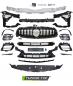 Preview: Upgrade Design Frontstoßstange für Mercedes-Benz E-Klasse W213/S213 Lim./T-Modell 20-23 mit PDC schwarz glanz