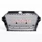Preview: Upgrade "Plus" Sportgrill / Kühlergrill für Audi A3 8V 12-16 Hochglanz Schwarz / Chrom in Wabendesign