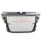 Preview: Upgrade Sportgrill / Kühlergrill für Audi A3 8P Facelift 08-12 Hochglanz Schwarz