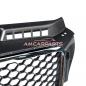 Preview: Upgrade Sportgrill / Kühlergrill für Audi A3 8P Facelift 08-12 Hochglanz Schwarz / Chrom in Wabendesign