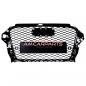 Preview: Upgrade Sportgrill / Kühlergrill für Audi A3 8V 12-16 Hochglanz Schwarz in Wabendesign