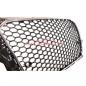 Preview: Upgrade Sportgrill / Kühlergrill für Audi A3 8V 12-16 Hochglanz Schwarz / Chrom in Wabendesign