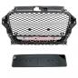 Preview: Upgrade "Plus" Sportgrill / Kühlergrill für Audi A3 8V 12-16 Hochglanz Schwarz