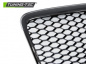 Preview: Upgrade Sportgrill / Kühlergrill für Audi A6 C6 (4F) Facelift 09-11 Hochglanz schwarz in Wabendesign
