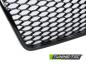 Preview: Upgrade Sportgrill / Kühlergrill für Audi A6 C6 (4F) Facelift 09-11 Hochglanz schwarz in Wabendesign