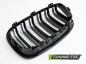 Mobile Preview: Upgrade Sportgrill Nieren für BMW 5er E60/E61 03-10 Hochglanz schwarz in Doppelsteg Design
