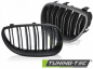 Preview: Upgrade Sportgrill / Kühlergrill Nieren für BMW 1er E87/E81/E82/E88 07-11 matt schwarz in Doppelsteg Design