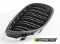 Preview: Upgrade Sportgrill / Kühlergrill Nieren für BMW 1er E87/E81/E82/E88 07-11 matt schwarz in Doppelsteg Design
