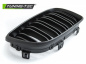 Preview: Upgrade Sportgrill Nieren für BMW 3er E46 Limousine/Touring 01-05 schwarz matt in Doppelsteg Design