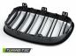 Preview: Upgrade Sportgrill Nieren für BMW 3er E46 Limousine/Touring 01-05 schwarz matt in Doppelsteg Design