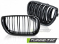 Preview: Upgrade Sportgrill Nieren für BMW 3er E46 LCI Limo/Touring 01-05 Hochglanz schwarz in Doppelsteg Design