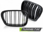 Preview: Upgrade Sportgrill Nieren für BMW 5er E39 Limo/Touring 95-03 Hochglanz schwarz in Doppelsteg Design
