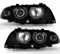 Preview: CCFL Angel Eyes Scheinwerfer Set für BMW 3er E46 Limo. / Touring 98-01 schwarz Set