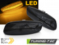 Preview: Upgrade LED Seitenspiegel Blinker für Peugeot 207 / 308 / 3008 / 5008 / Citroen C3 / C4 /C5 / DS3 / DS4 06-15 schwarz/rauch dynamisch