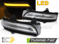 Preview: Upgrade LED Spiegelblinker für Toyota Land Cruiser Prado (150) 09-18 chrom/weiß dynamisch