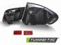 Preview: LED Lightbar Design Rückleuchten für BMW 5er F10 10-13 schwarz/chrom LCI Optik