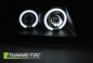Mobile Preview: CCFL Angel Eyes Scheinwerfer für Audi A3 (8L) 96-00 schwarz