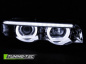 Mobile Preview: 3D LED Angel Eyes Scheinwerfer für BMW 7er E38 94-01 schwarz