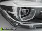 Preview: Voll LED Tagfahrlicht Angel Eyes Scheinwerfer für BMW 3er F30/F31 11-15 schwarz / chrom