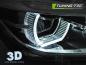 Preview: Voll LED Tagfahrlicht Angel Eyes Scheinwerfer für BMW 3er F30/F31 11-15 schwarz / chrom