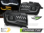 Mobile Preview: LED Tagfahrlicht Design Scheinwerfer für Chevrolet Camaro 09-13 schwarz mit dynamischem Blinker