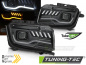 Preview: LED Tagfahrlicht Design Scheinwerfer für Chevrolet Camaro 09-13 schwarz mit dynamischem Blinker