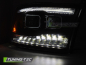 Preview: LED Tagfahrlicht Design Scheinwerfer Set für Dodge RAM 09-18 schwarz mit LED Blinker
