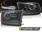 Preview: LED Tagfahrlicht Design Scheinwerfer Set für Dodge RAM 09-18 schwarz mit LED Blinker und Reflektor