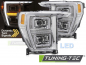 Preview: VOLL LED Tagfahrlicht Design Scheinwerfer Set für Ford F150 MK14 20-23 chrom mit dyn. Blinker