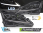 Preview: VOLL LED Tagfahrlicht Scheinwerfer Set für Lexus IS 06-13 schwarz mit dyn. Blinker