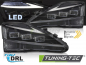 Preview: VOLL LED Tagfahrlicht Scheinwerfer Set für Lexus IS 06-13 schwarz mit dyn. Blinker
