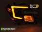 Preview: Upgrade Tagfahrlicht Design Scheinwerfer Set für Nissan Navara / Frontier 09-14 schwarz mit dyn. Blinker