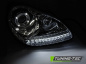 Preview: Xenon LED Tagfahrlicht Design Scheinwerfer für Porsche Cayenne 955 02-06 chrom mit LED Blinker
