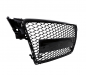 Preview: Upgrade Sportgrill / Kühlergrill für Audi A4 B8 (8K) 08-11 Hochglanz schwarz in Wabendesign