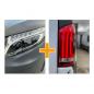Preview: Sparpaket - VOLL LED Tagfahrlicht Scheinwerfer für Mercedes Benz V-Klasse / Vito W447 14-23 schwarz mit LED Blinker + LED Upgrade Design Rückleuchten für Mercedes Benz Vito W447 14-23 rot/weiß dynamisch