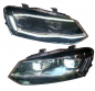 Preview: VOLL LED Upgrade Tagfahrlicht Scheinwerfer Set für VW Polo 6R / 6C 09-17 schwarz/chrom mit dyn. Blinker